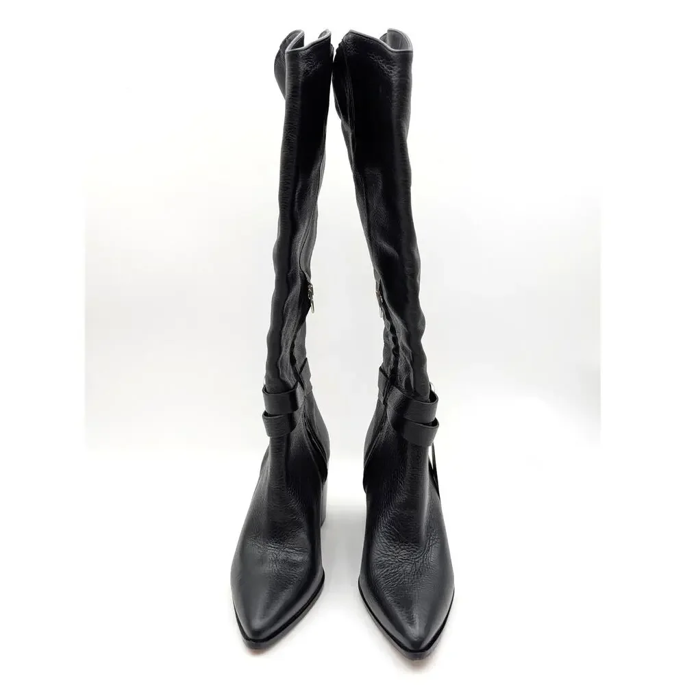 Dolce Vita Tyrone Pointed Toe Knee High Boots Women's Black Size US7 EU37